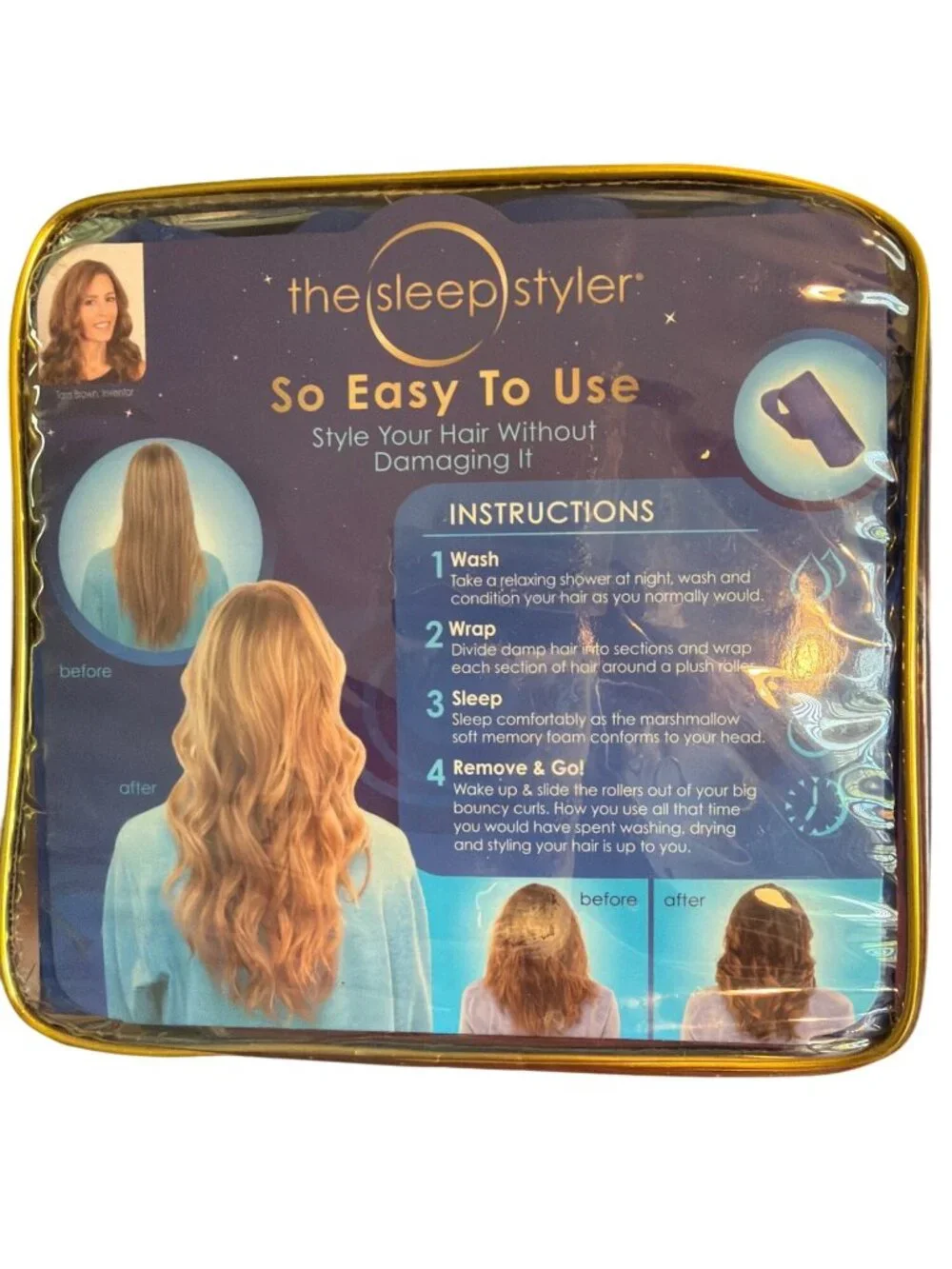 The Sleep Styler Mini Heat Free Hair Rollers Short Or Fine 12 Pack 3
